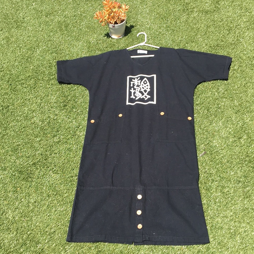 Black canvas dress